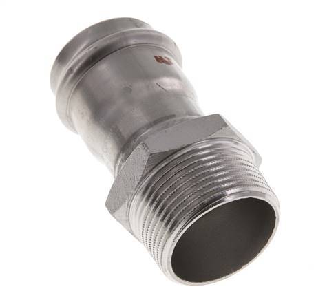 Perskoppeling - 35mm Persmof & R 1-1/4'' Buiseinde - RVS
