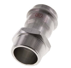 Perskoppeling - 42mm Persmof & R 1-1/2'' Buiseinde - RVS