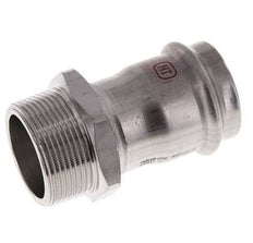 Perskoppeling - 42mm Persmof & R 1-1/2'' Buiseinde - RVS