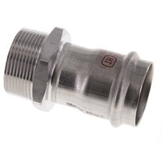 Perskoppeling - 42mm Persmof & R 1-1/2'' Buiseinde - RVS