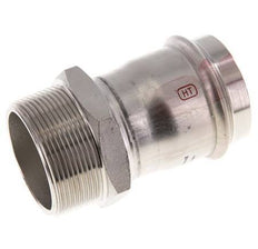 Perskoppeling - 54mm Persmof & R 2'' Buiseinde - RVS