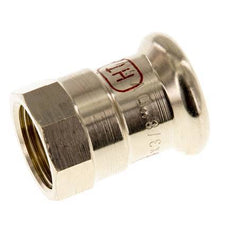 Perskoppeling - 15mm Persmof & Rp 3/8'' - Koperlegering