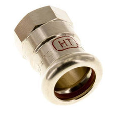 Perskoppeling - 15mm Persmof & Rp 3/8'' - Koperlegering