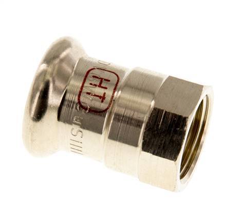 Perskoppeling - 15mm Persmof & Rp 3/8'' - Koperlegering