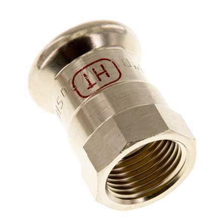 Perskoppeling - 15mm Persmof & Rp 3/8'' - Koperlegering