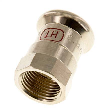 Perskoppeling - 15mm Persmof & Rp 3/8'' - Koperlegering