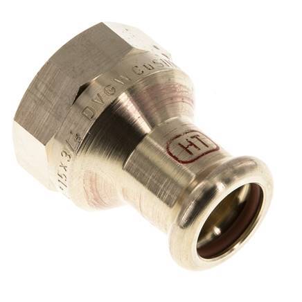 Perskoppeling - 15mm & Rp 3/4'' Persmof - Koperlegering