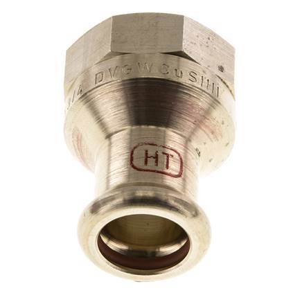 Perskoppeling - 15mm & Rp 3/4'' Persmof - Koperlegering