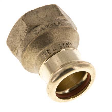 Perskoppeling - 18mm & Rp 3/4'' Persmof - Koperlegering