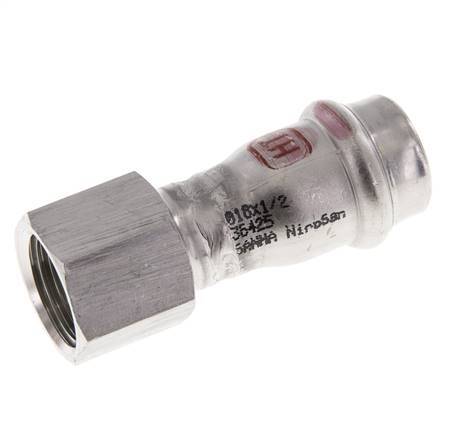 Perskoppeling - 18mm & Rp 1/2'' Persmof - RVS