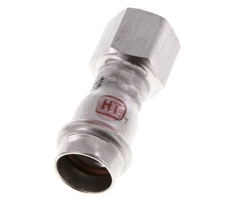 Perskoppeling - 18mm & Rp 1/2'' Persmof - RVS