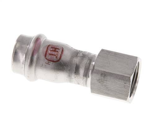 Perskoppeling - 18mm & Rp 1/2'' Persmof - RVS