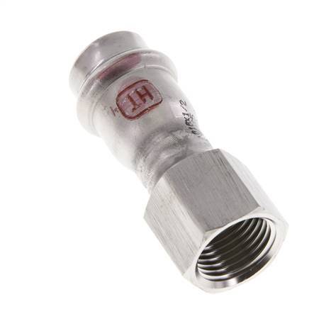 Perskoppeling - 18mm & Rp 1/2'' Persmof - RVS