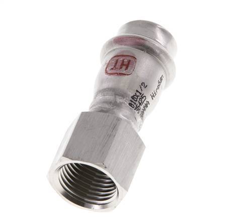 Perskoppeling - 18mm & Rp 1/2'' Persmof - RVS