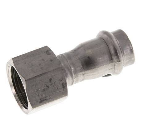 Perskoppeling - 18mm & Rp 3/4'' Persmof - RVS