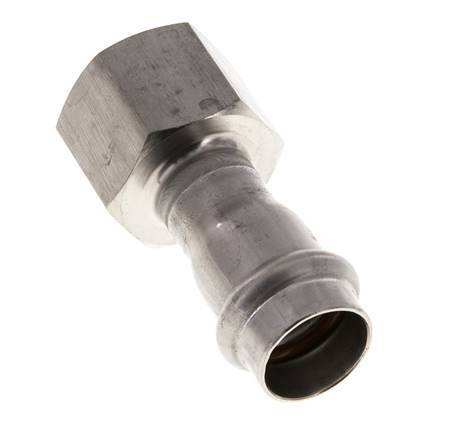 Perskoppeling - 18mm & Rp 3/4'' Persmof - RVS