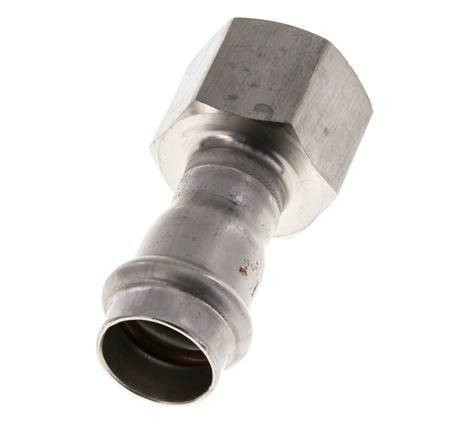 Perskoppeling - 18mm & Rp 3/4'' Persmof - RVS