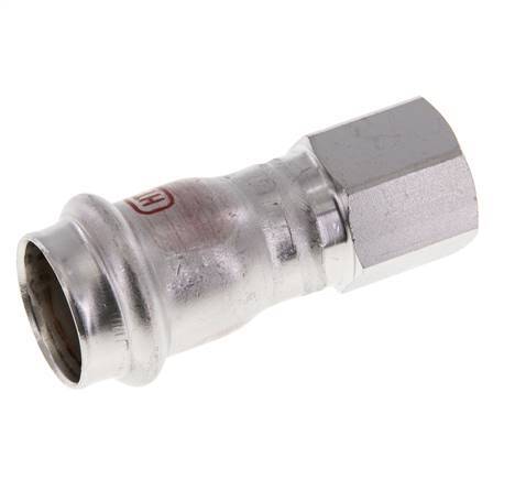 Perskoppeling - 22mm & Rp 1/2'' Persmof - RVS