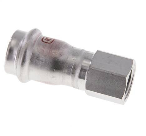 Perskoppeling - 22mm & Rp 1/2'' Persmof - RVS