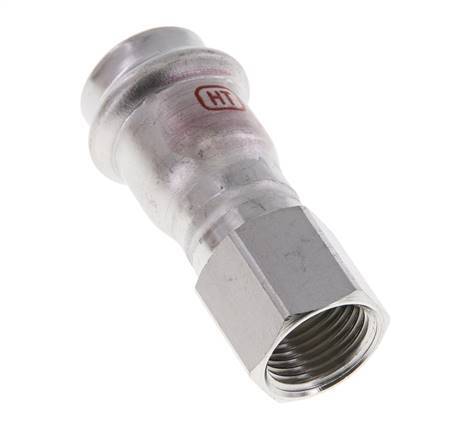 Perskoppeling - 22mm & Rp 1/2'' Persmof - RVS