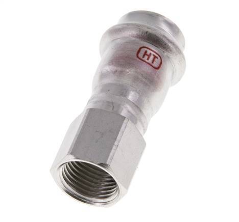 Perskoppeling - 22mm & Rp 1/2'' Persmof - RVS