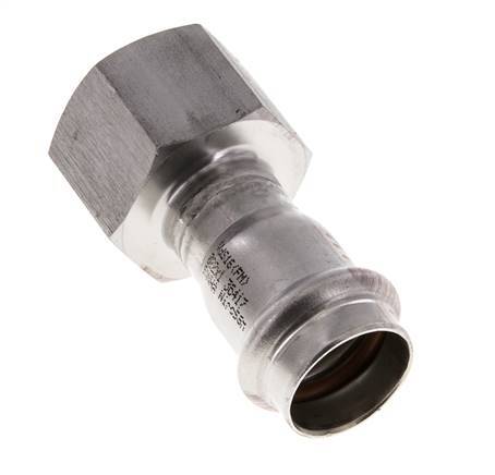 Perskoppeling - 22mm & Rp 1'' Persmof - RVS