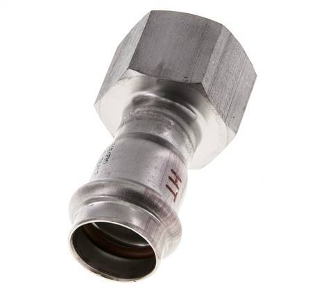 Perskoppeling - 22mm & Rp 1'' Persmof - RVS