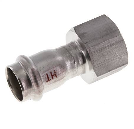 Perskoppeling - 22mm & Rp 1'' Persmof - RVS