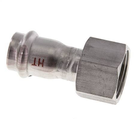 Perskoppeling - 22mm & Rp 1'' Persmof - RVS