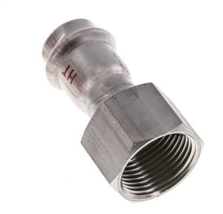 Perskoppeling - 22mm & Rp 1'' Persmof - RVS