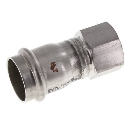 Perskoppeling - 28mm & Rp 3/4'' Persmof - RVS