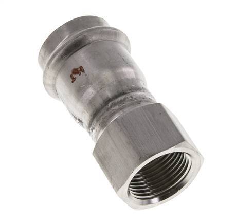 Perskoppeling - 28mm & Rp 3/4'' Persmof - RVS