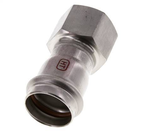 Perskoppeling - 28mm & Rp 1'' Persmof - RVS