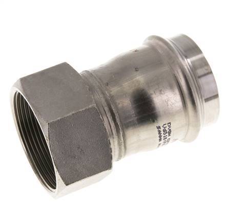 Perskoppeling - 54mm & Rp 2'' Persmof - RVS