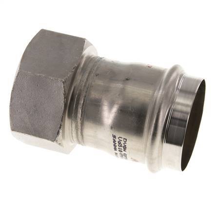 Perskoppeling - 54mm & Rp 2'' Persmof - RVS