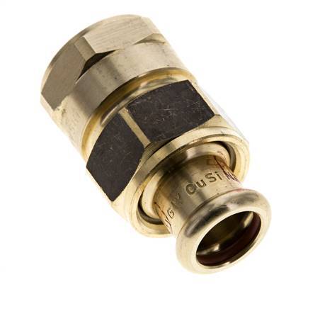 Perskoppeling wartelmoer - 15mm & Rp 3/4'' Persmof - Koperlegering Vlakke Afdichting