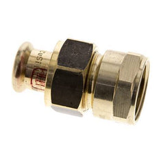 Perskoppeling wartelmoer - 15mm & Rp 3/4'' Persmof - Koperlegering Vlakke Afdichting