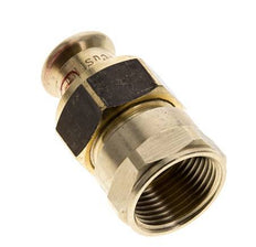 Perskoppeling wartelmoer - 15mm & Rp 3/4'' Persmof - Koperlegering Vlakke Afdichting