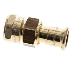 Perskoppeling wartelmoer - 18mm & Rp 3/4'' Persmof - Koperlegering Vlakke Afdichting