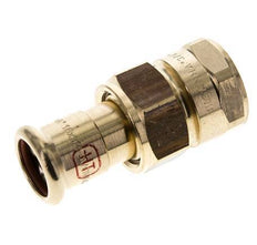 Perskoppeling wartelmoer - 18mm & Rp 3/4'' Persmof - Koperlegering Vlakke Afdichting
