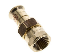 Perskoppeling wartelmoer - 18mm & Rp 3/4'' Persmof - Koperlegering Vlakke Afdichting