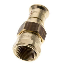 Perskoppeling wartelmoer - 18mm & Rp 3/4'' Persmof - Koperlegering Vlakke Afdichting