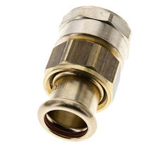 Perskoppeling wartelmoer - 22mm & Rp 1'' Persmof - Koperlegering Vlakke Afdichting