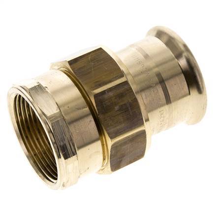 Perskoppeling wartelmoer - 42mm & Rp 1-1/2'' Persmof - Koperlegering Vlakke Afdichting
