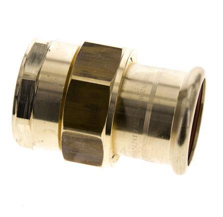 Perskoppeling wartelmoer - 42mm & Rp 1-1/2'' Persmof - Koperlegering Vlakke Afdichting