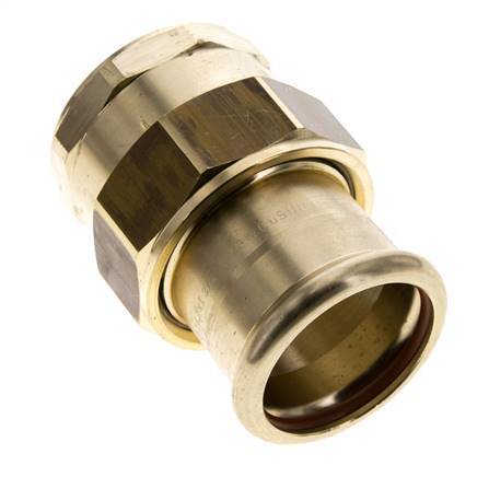 Perskoppeling wartelmoer - 42mm & Rp 1-1/2'' Persmof - Koperlegering Vlakke Afdichting