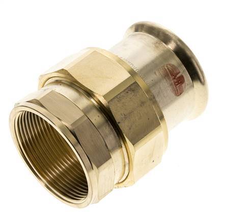 Perskoppeling wartelmoer - 54mm & Rp 2'' Persmof - Koperlegering Vlakke Afdichting