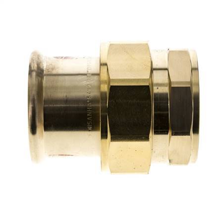 Perskoppeling wartelmoer - 54mm & Rp 2'' Persmof - Koperlegering Vlakke Afdichting