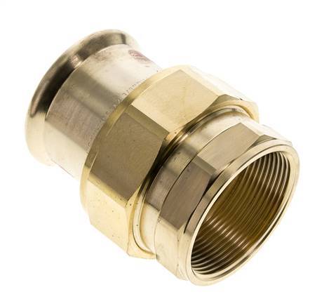 Perskoppeling wartelmoer - 54mm & Rp 2'' Persmof - Koperlegering Vlakke Afdichting