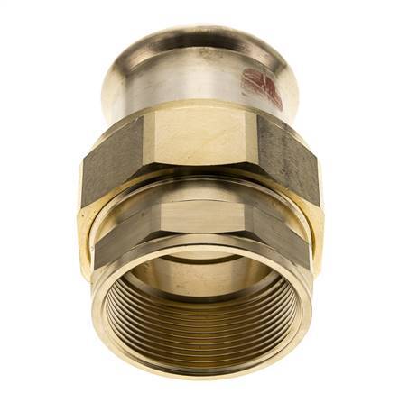 Perskoppeling wartelmoer - 54mm & Rp 2'' Persmof - Koperlegering Vlakke Afdichting